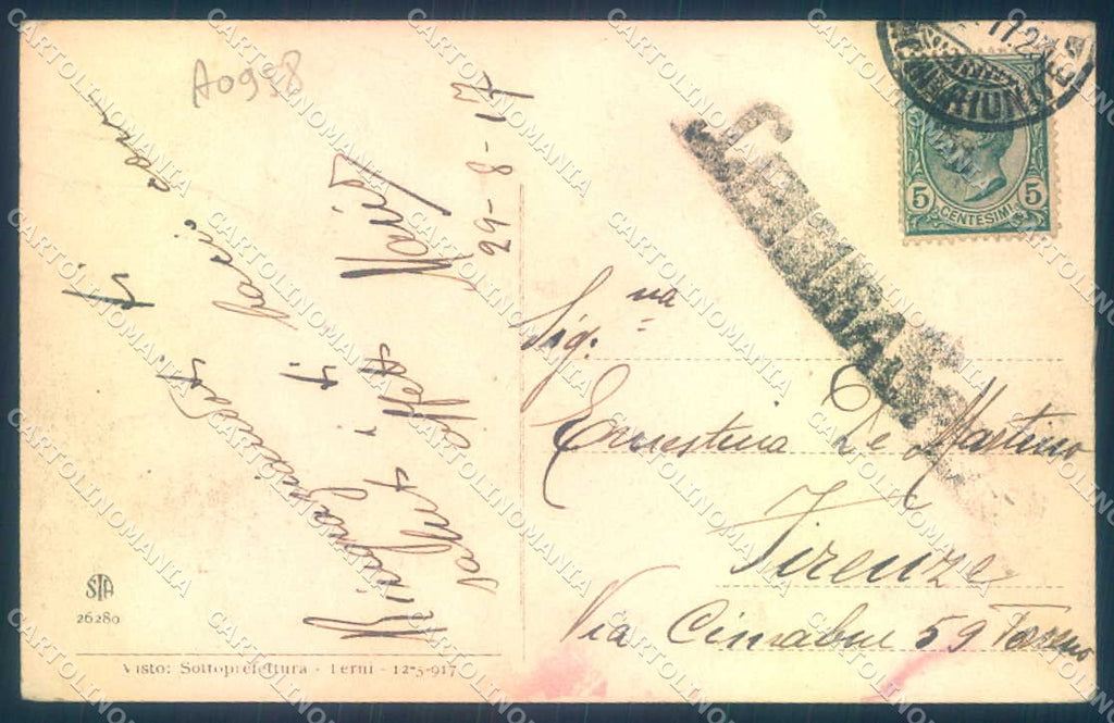 La Spezia Città Piazza Benedetto Brin Alterocca 26280 cartolina JK0269 – retro