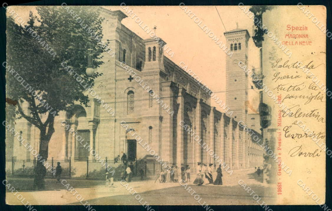 La Spezia Città Madonna della Neve PIEGA ANGOLO cartolina JK0274 – fronte