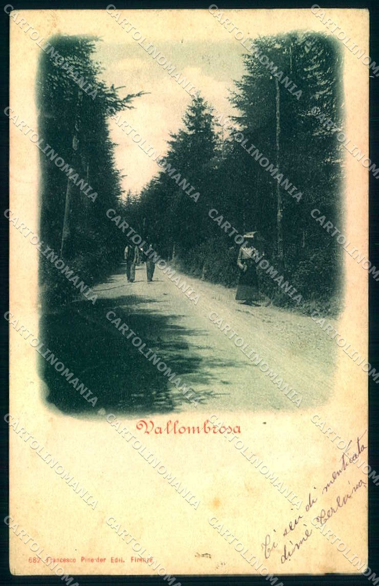 Firenze Vallombrosa Pineider cartolina JK0280 – fronte