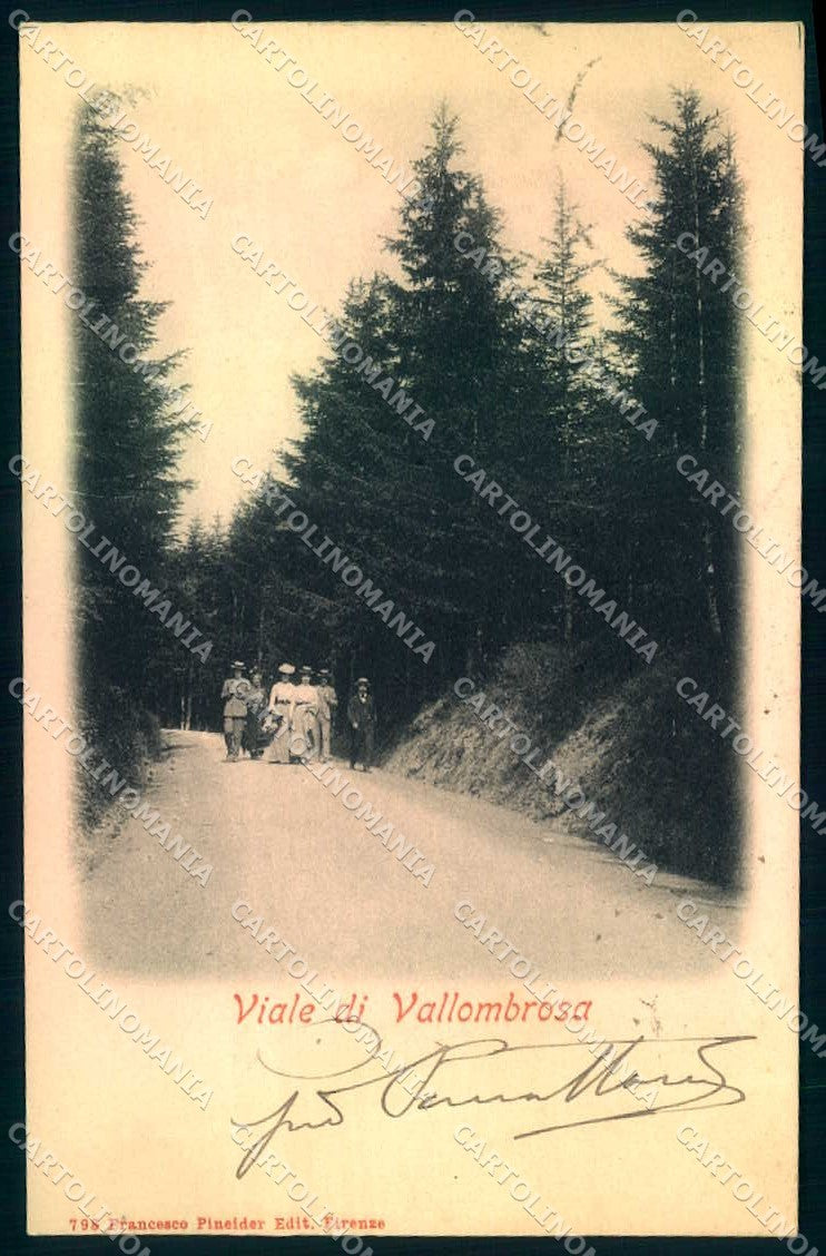 Firenze Vallombrosa Pineider cartolina JK0290 – fronte