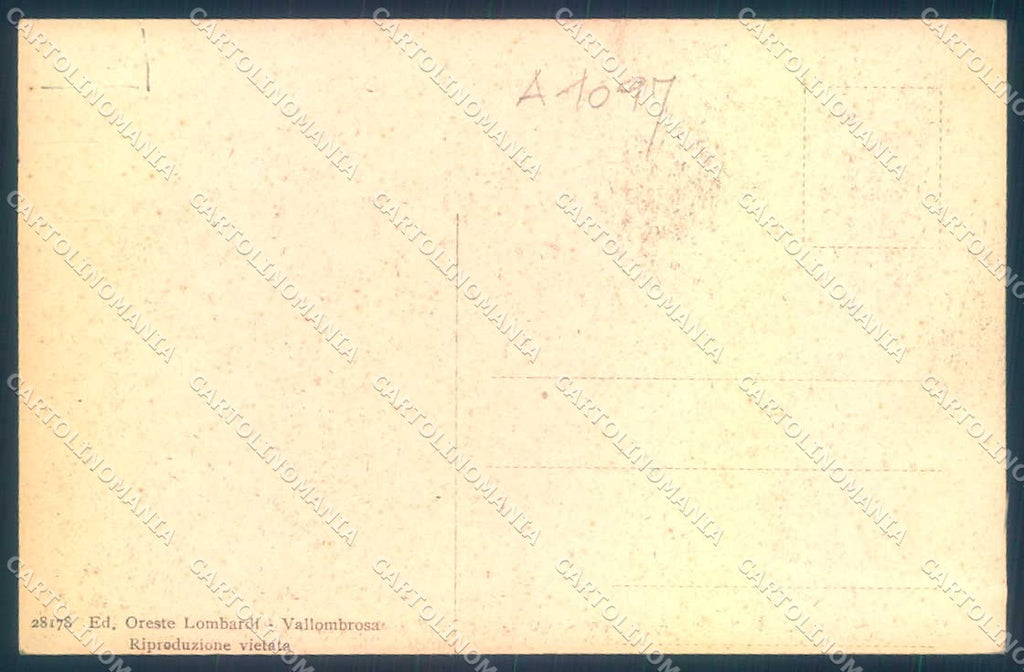 Firenze Vallombrosa Cappella San Giovanni Gualberto cartolina JK0296 – retro