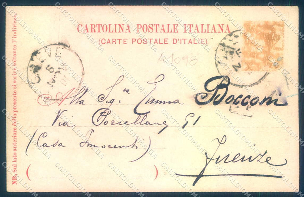 Firenze Greve in Chianti Villa d'Uzzano cartolina JK0297 – retro