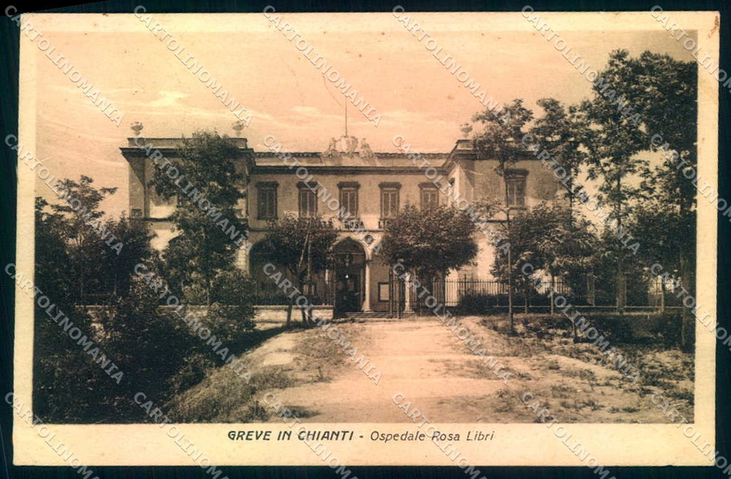 Firenze Greve in Chianti Ospedale Rosa Libri cartolina JK0299 – fronte