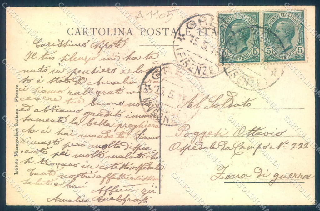 Siena Casole cartolina JK0300 – retro