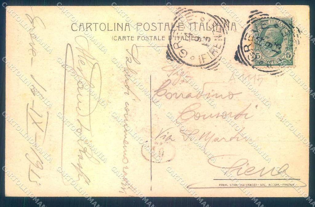 Firenze Greve in Chianti Monumento Giovanni da Verrazzano cartolina JK0305 – retro