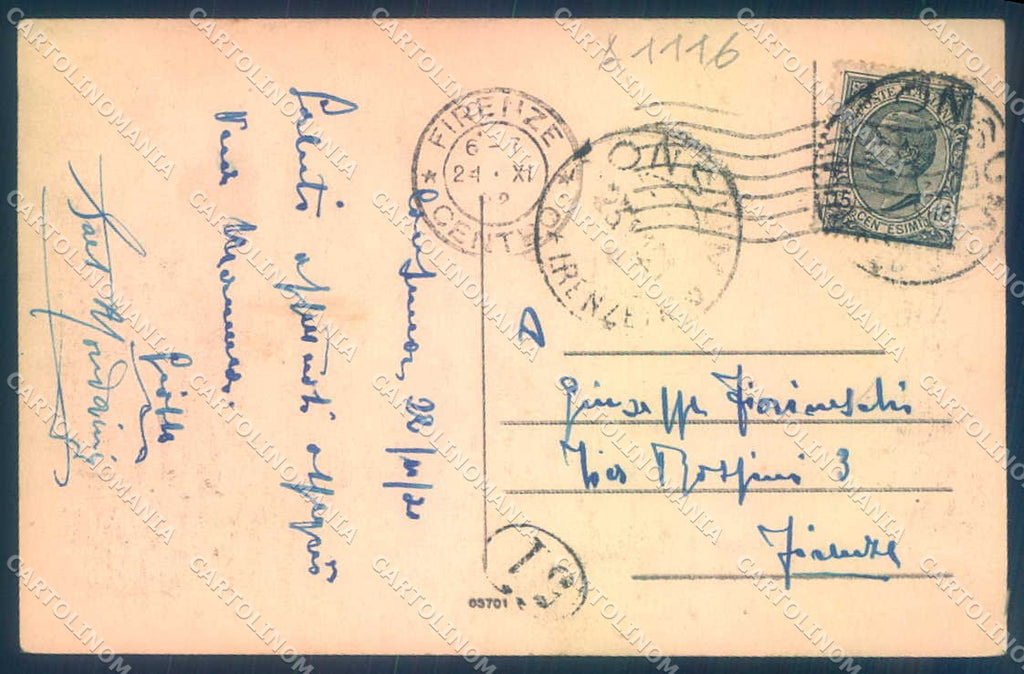 Firenze Consuma PIEGA cartolina JK0306 – retro