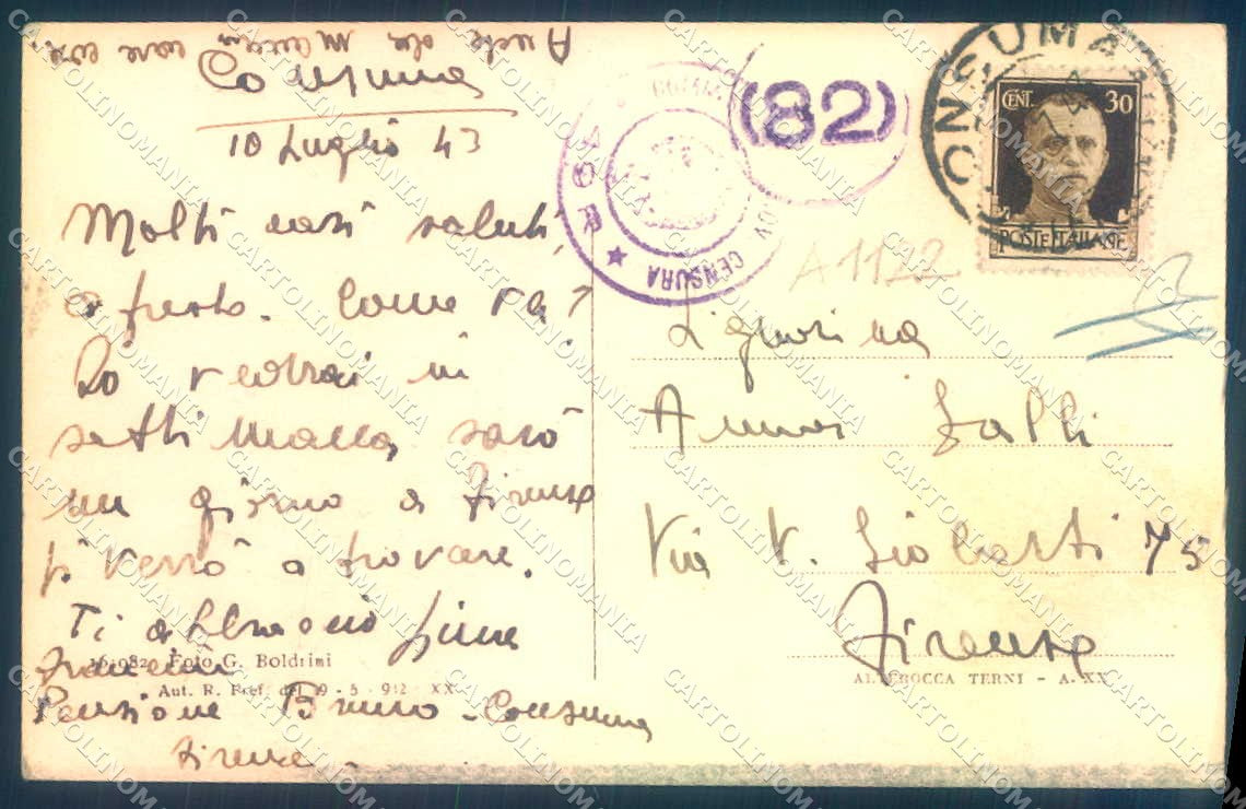Firenze Consuma Alterocca 161082 cartolina JK0310 – retro