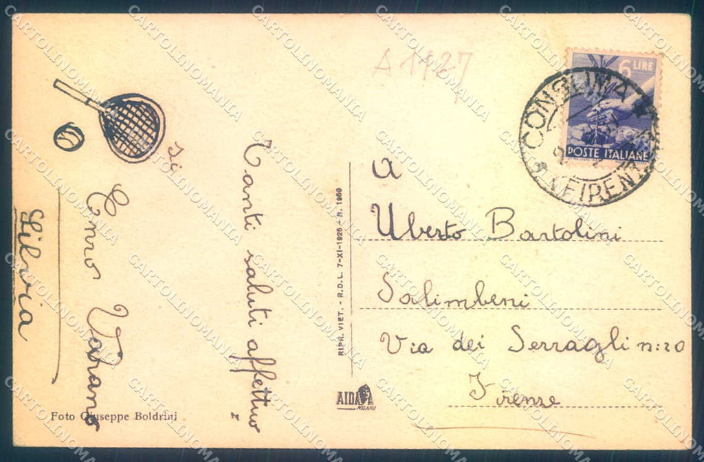 Firenze Consuma cartolina JK0314 – retro
