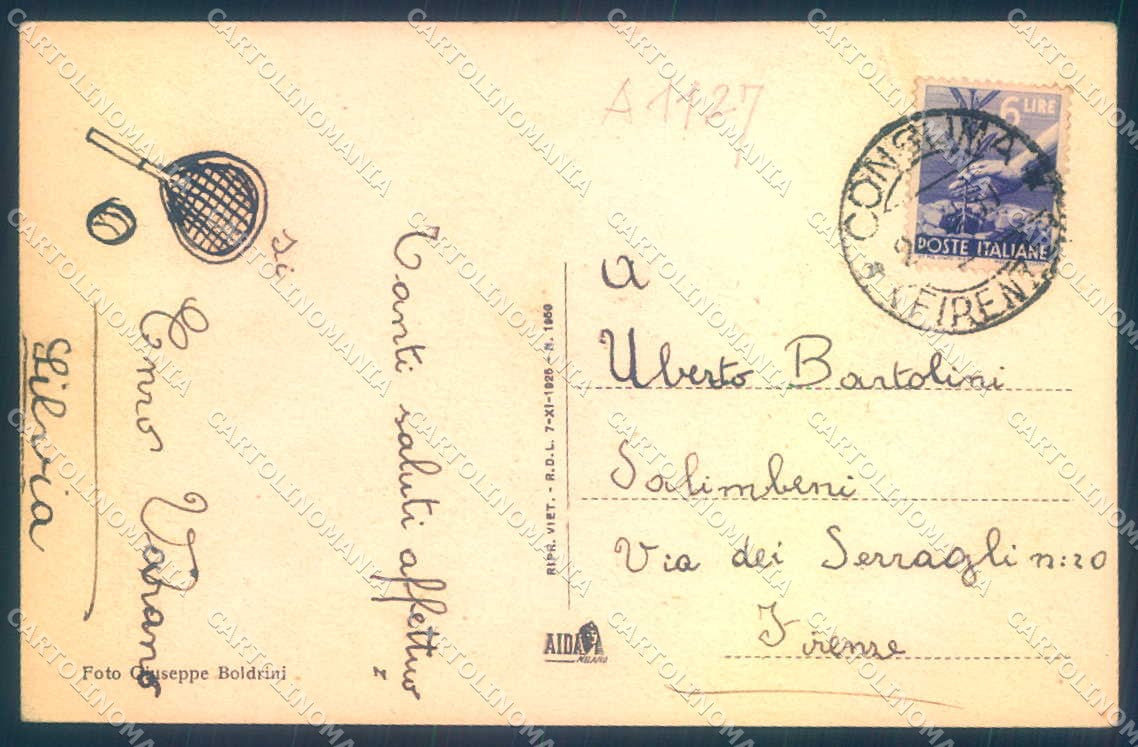 Firenze Consuma cartolina JK0314 – retro