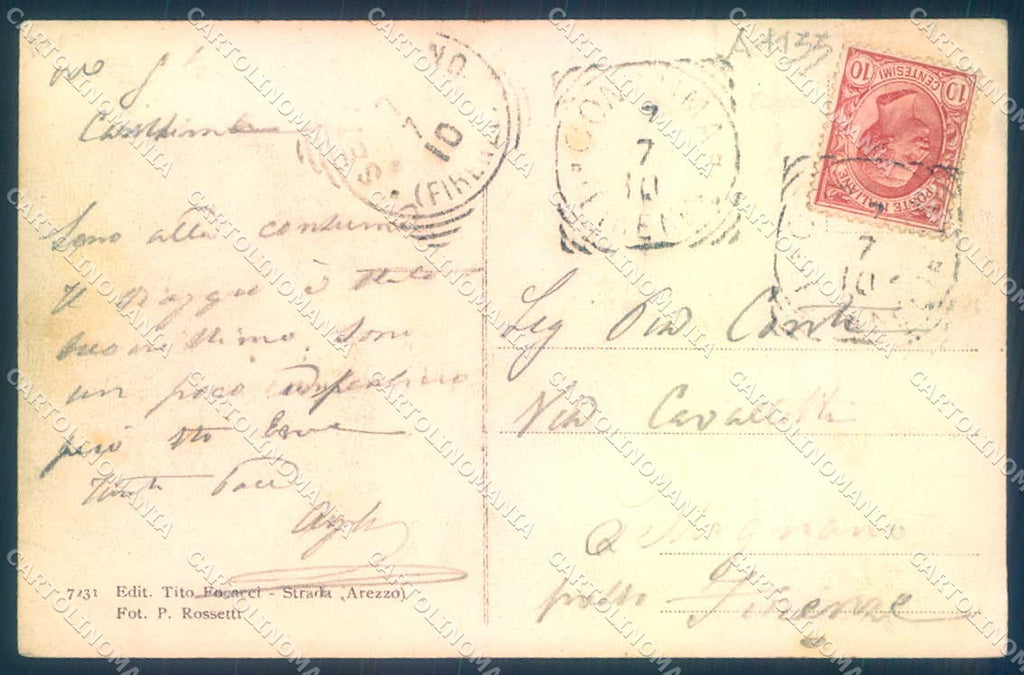 Firenze Consuma cartolina JK0318 – retro