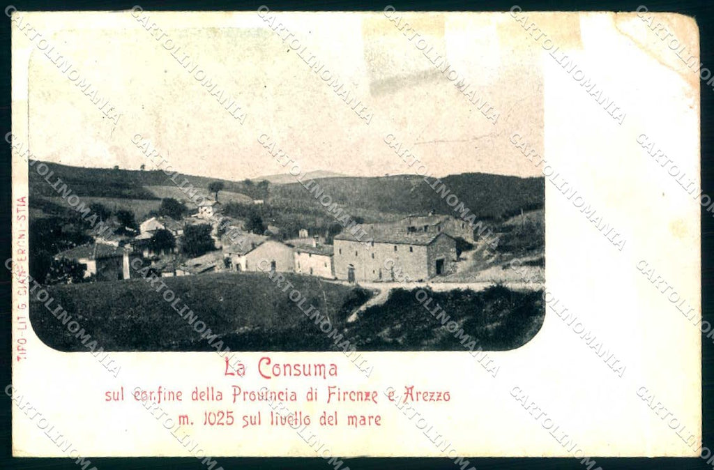 Firenze Consuma ABRASA cartolina JK0322 – fronte