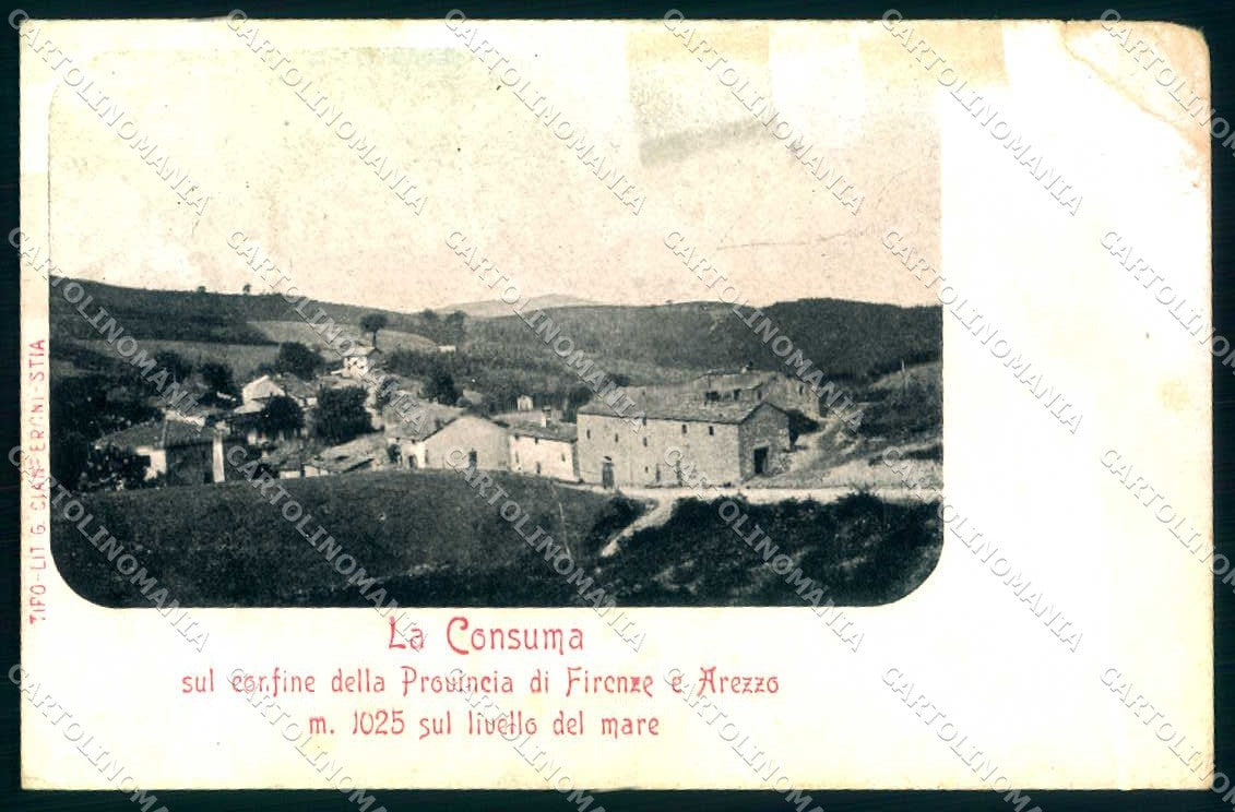 Firenze Consuma ABRASA cartolina JK0322 – fronte