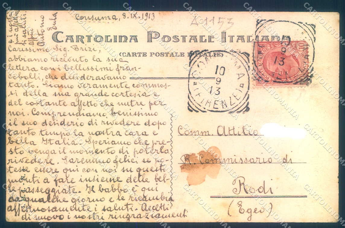 Firenze Consuma cartolina JK0325 – retro