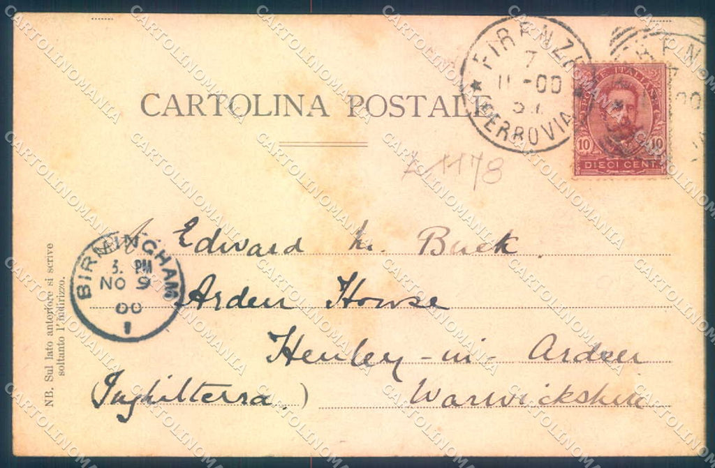 Firenze Fiesole Anfiteatro Romano Pineider ABRASA cartolina JK0329 – retro