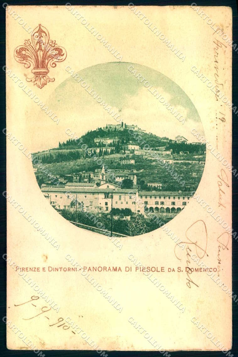 Firenze Fiesole Veduta da San Domenico cartolina JK0331 – fronte