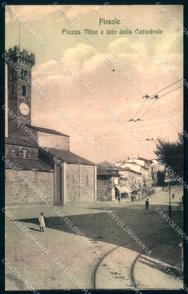 Firenze Fiesole Cattedrale Piazza Mino Modiano 59605 cartolina JK0333 – fronte