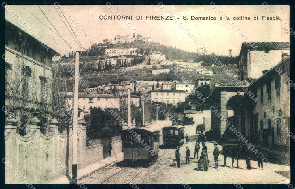 Firenze Fiesole Tram San Domenico cartolina JK0334 – fronte