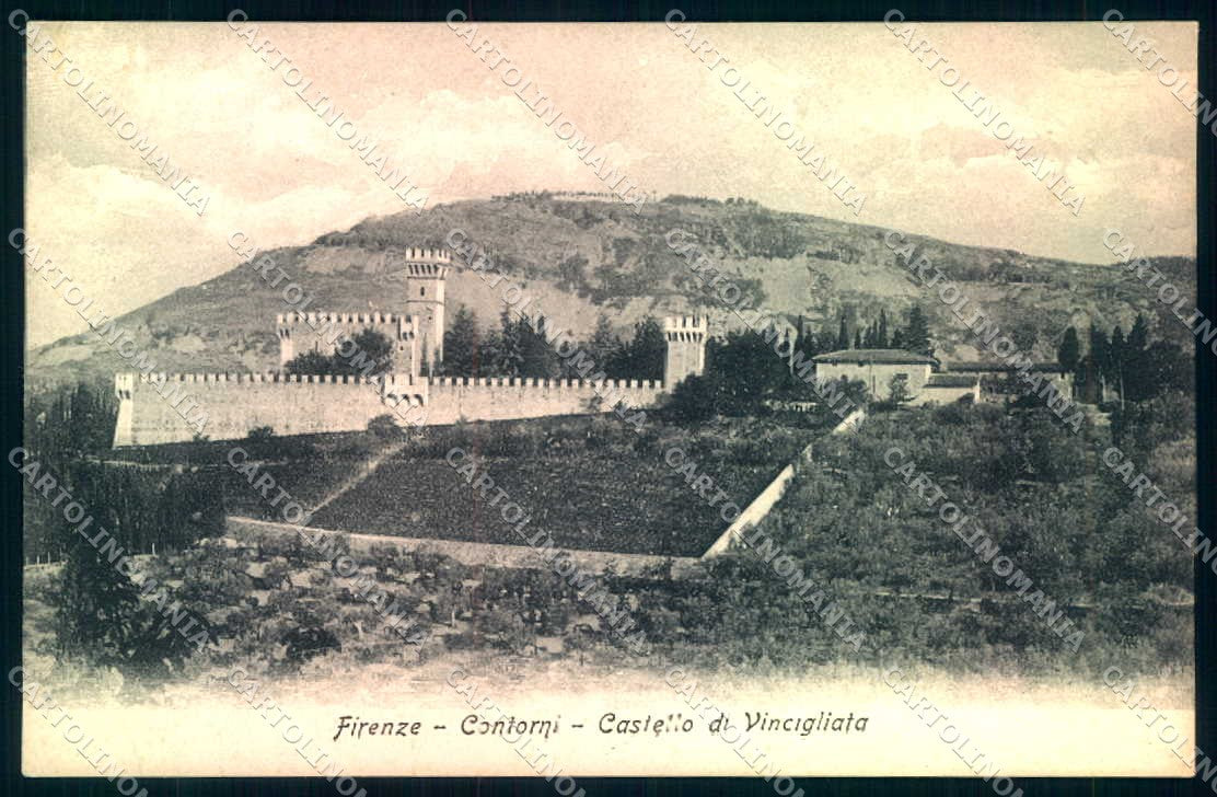 Firenze Fiesole Castello di Vincigliata cartolina JK0340 – fronte