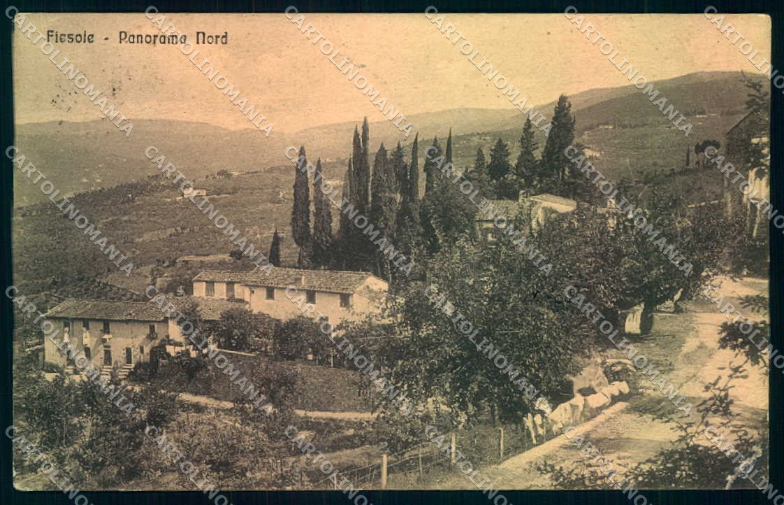 Firenze Fiesole PIEGA ANGOLO cartolina JK0343 – fronte