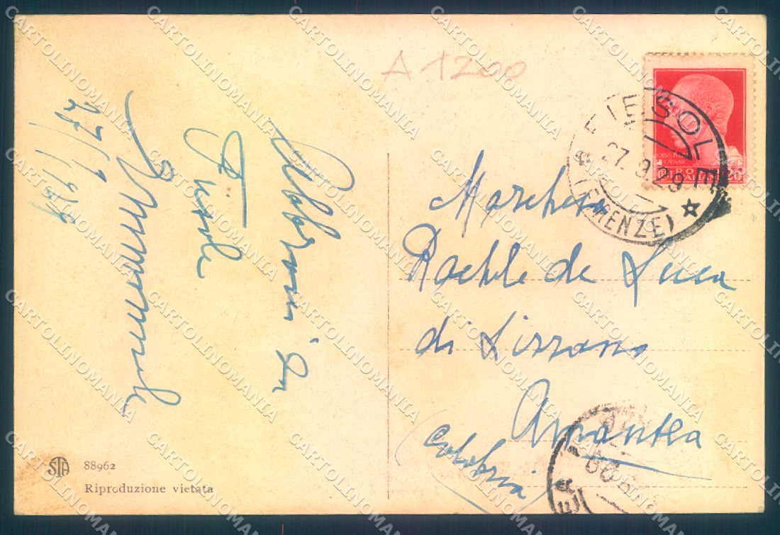 Firenze Fiesole Alterocca 88962 cartolina JK0344 – retro