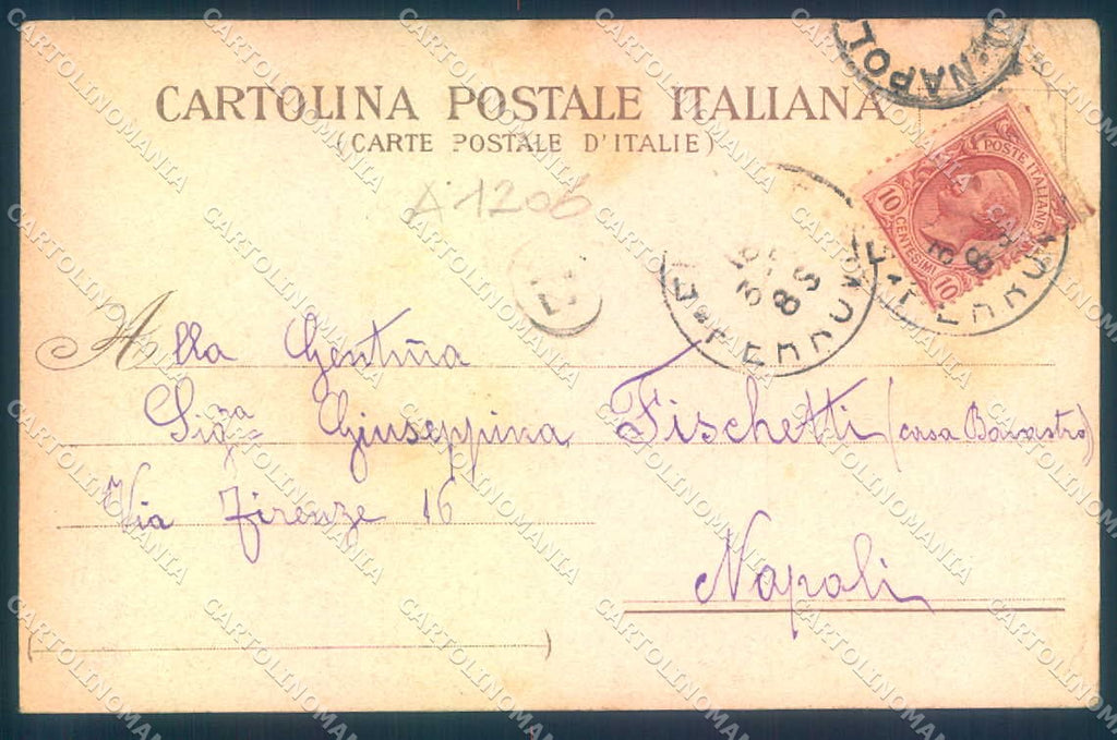 Firenze Fiesole San Domenico PIEGA ANGOLO cartolina JK0347 – retro