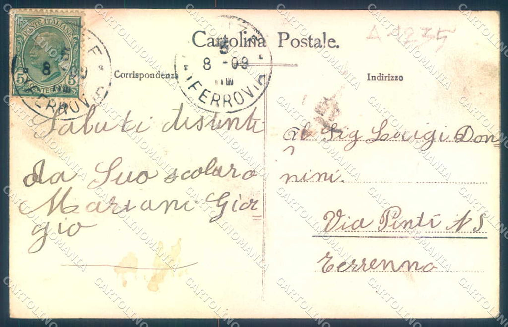 Firenze Fiesole cartolina JK0365 – retro