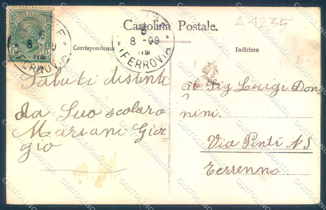 Firenze Fiesole cartolina JK0365 – retro