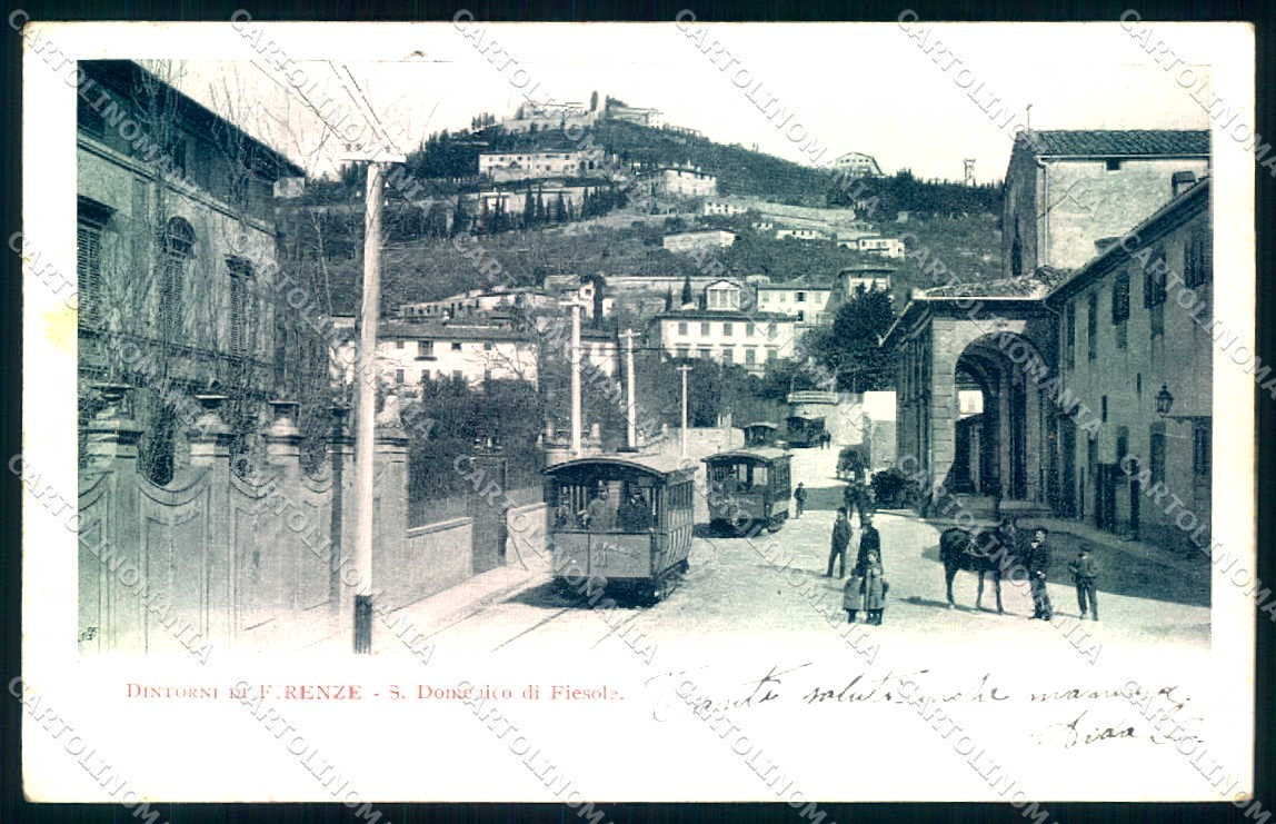 Firenze Fiesole Tram San Domenico cartolina JK0374 – fronte