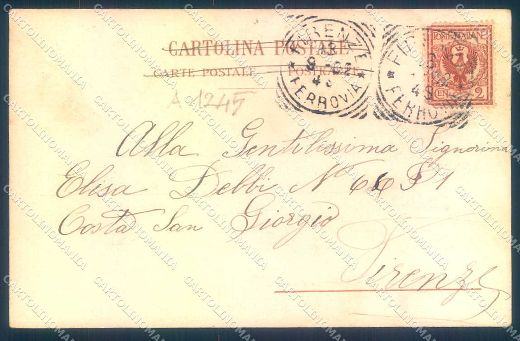 Firenze Fiesole Tram San Domenico cartolina JK0374 – retro