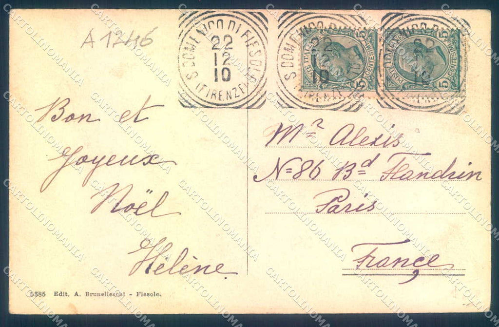 Firenze Fiesole San Domenico cartolina JK0375 – retro