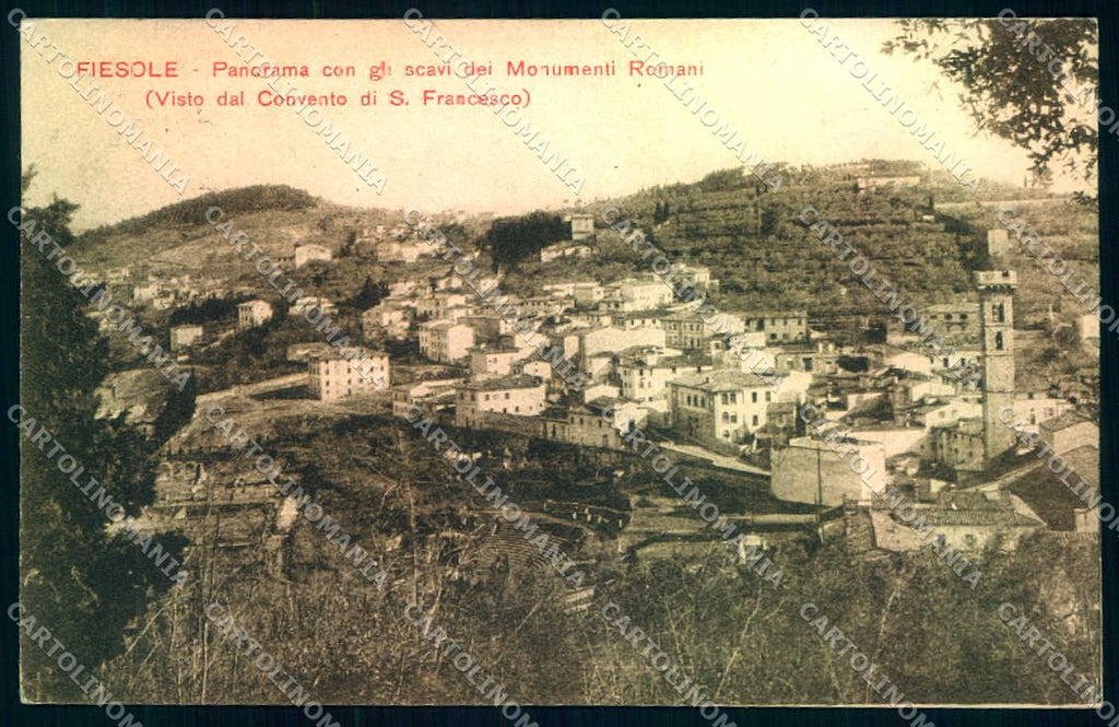 Firenze Fiesole Scavi Monumenti Romani cartolina JK0377 – fronte