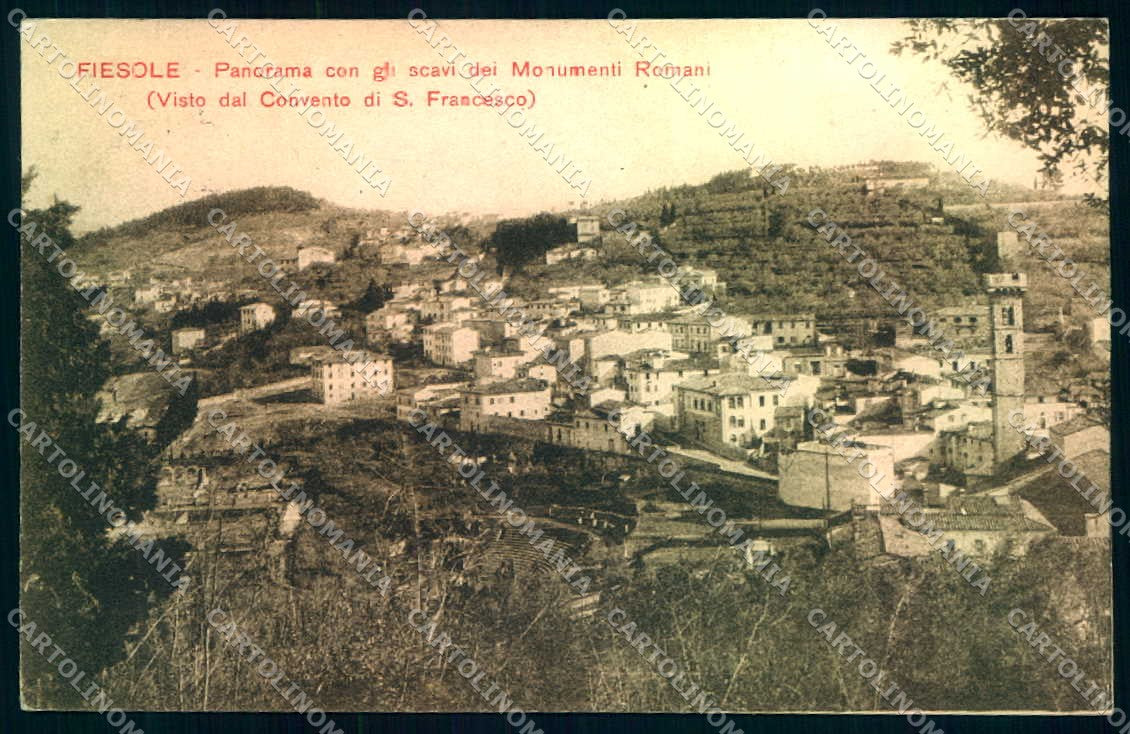 Firenze Fiesole Scavi Monumenti Romani cartolina JK0377 – fronte