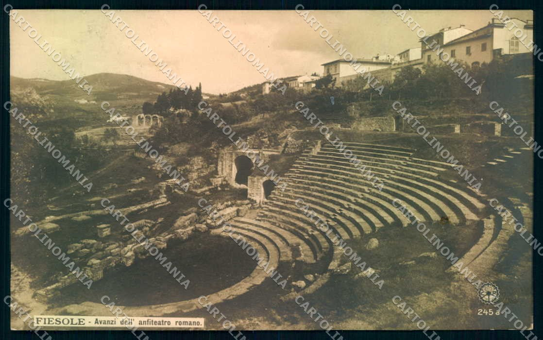 Firenze Fiesole Anfiteatro Romano NPG 245 Foto cartolina JK0378 – fronte