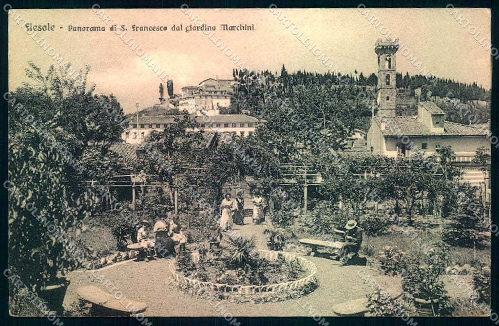 Firenze Fiesole Giardino Marchini cartolina JK0379 – fronte