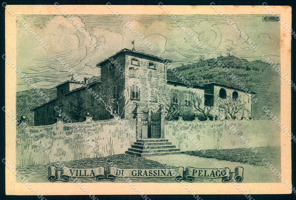 Firenze Pelago Villa di Grassina cartolina JK0383 – fronte