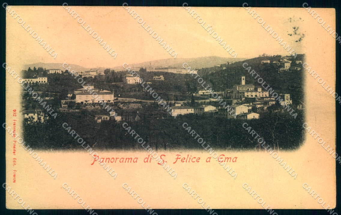 Firenze Ema San Felice Pineider cartolina JK0384 – fronte