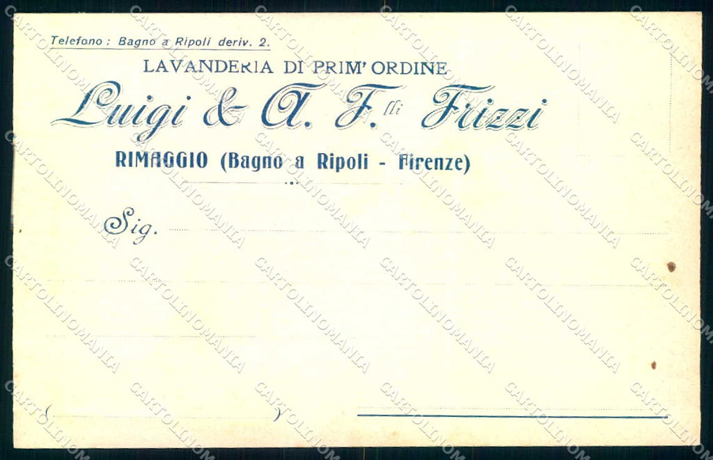 Firenze Bagno a Ripoli Lavanderia Rimaggio cartolina JK0391 – fronte