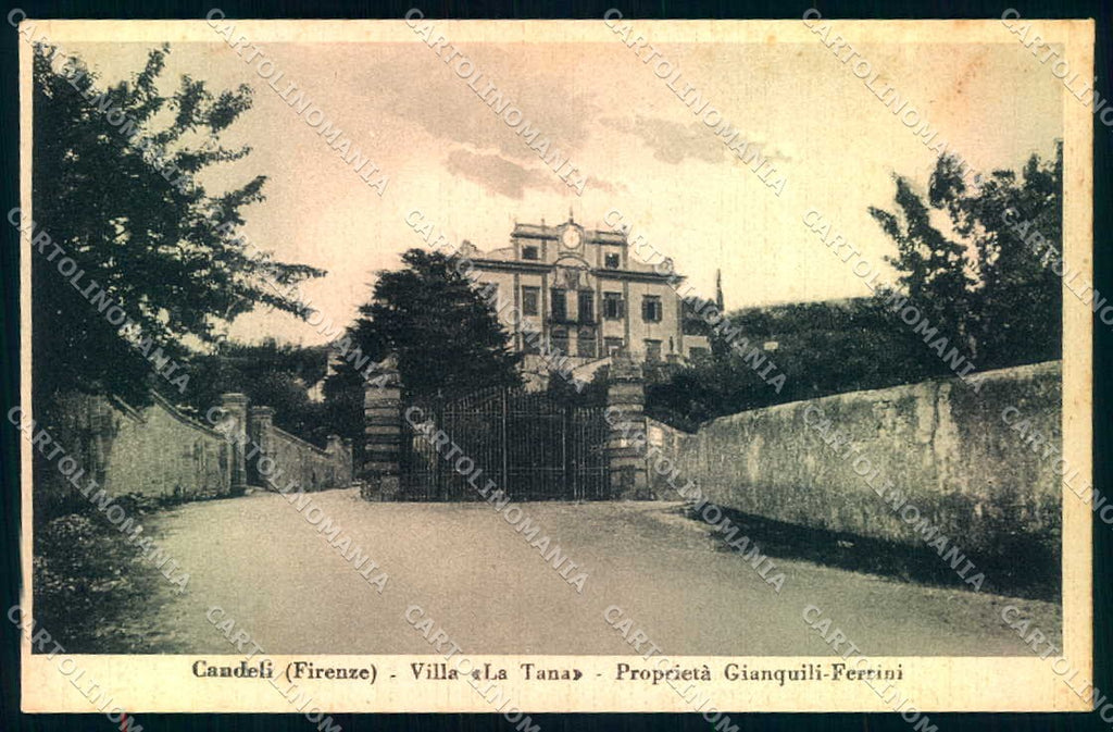 Firenze Candeli Villa La Tana cartolina JK0394 – fronte
