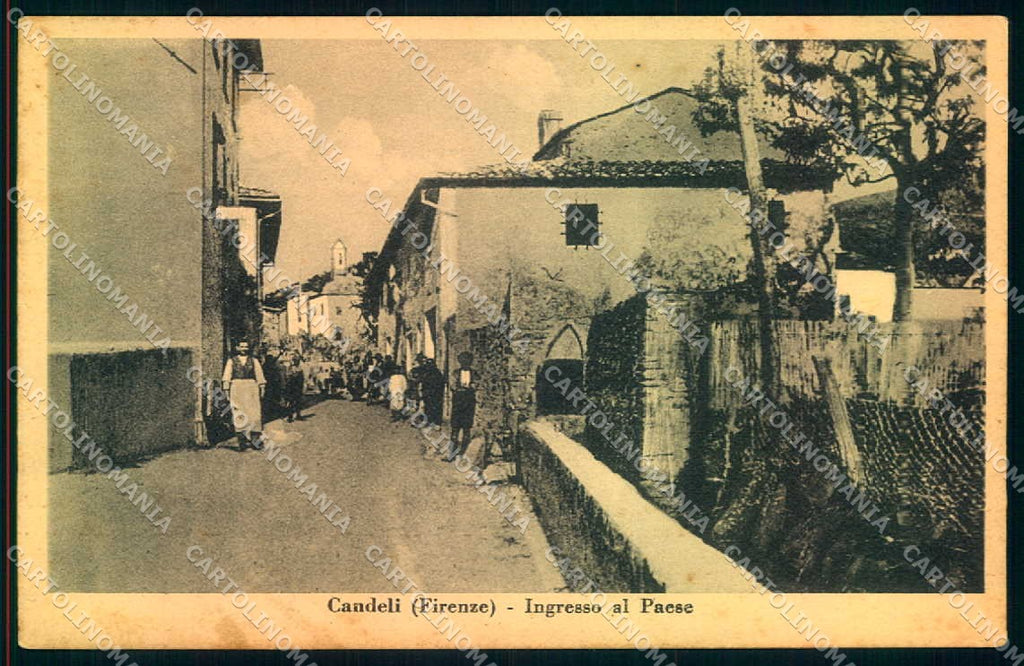 Firenze Candeli Ingresso Paese cartolina JK0400 – fronte