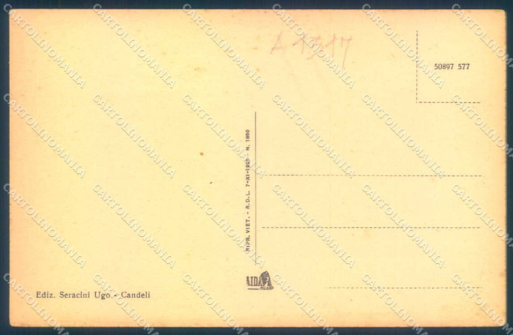 Firenze Candeli Ingresso Paese cartolina JK0400 – retro