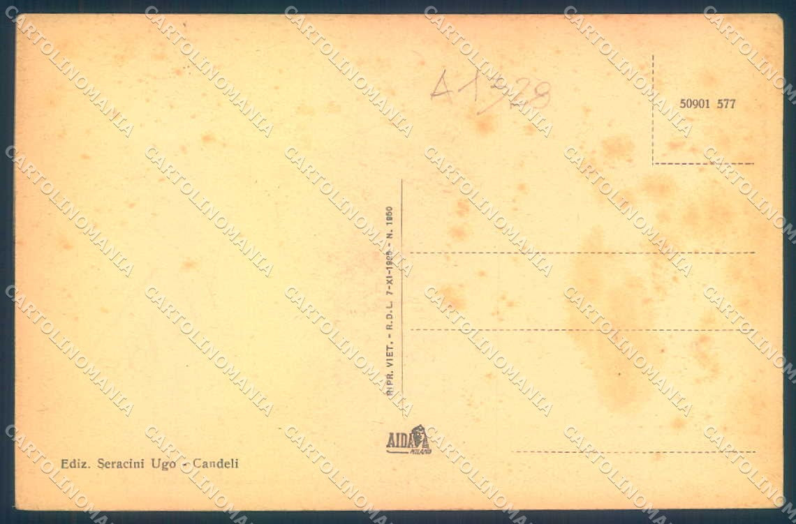 Firenze Candeli Villa La Tana cartolina JK0403 – retro