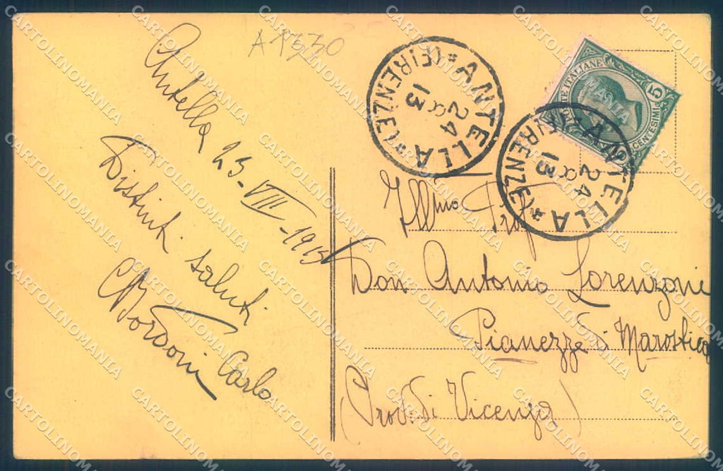 Firenze Zigno Pineta STRAPPINO cartolina JK0404 – retro