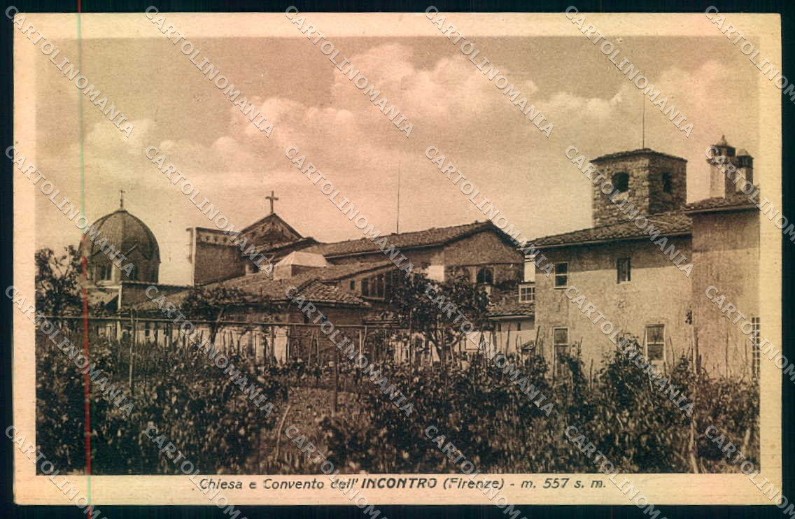 Firenze Incontro Chiesa Convento cartolina JK0405 – fronte