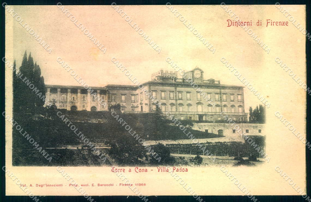 Firenze Torre a Cona Villa Padoa cartolina JK0407 – fronte