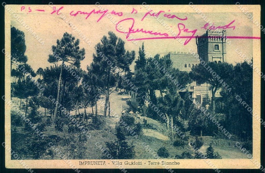 Firenze Impruneta Villa Guidotti cartolina JK0410 – fronte