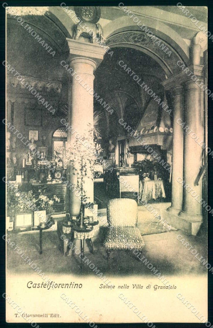 Firenze Castelfiorentino Villa di Granaiolo Salone cartolina JK0411 – fronte