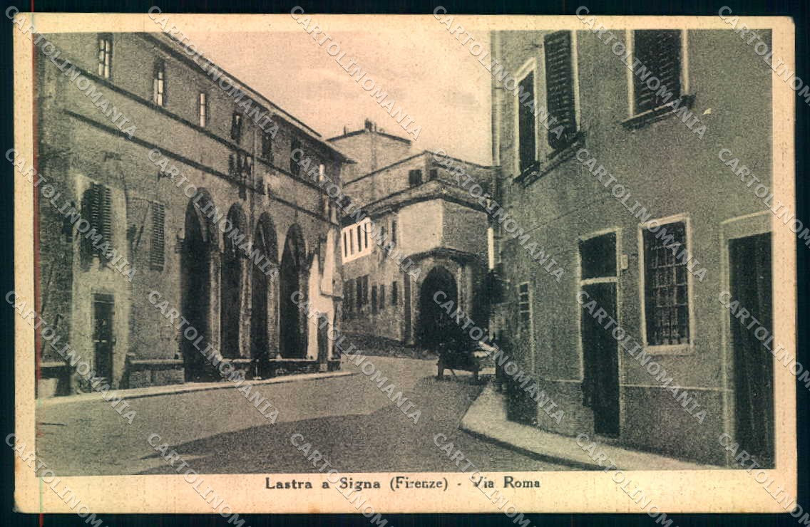 Firenze Lastra a Signa Via Roma cartolina JK0419 – fronte