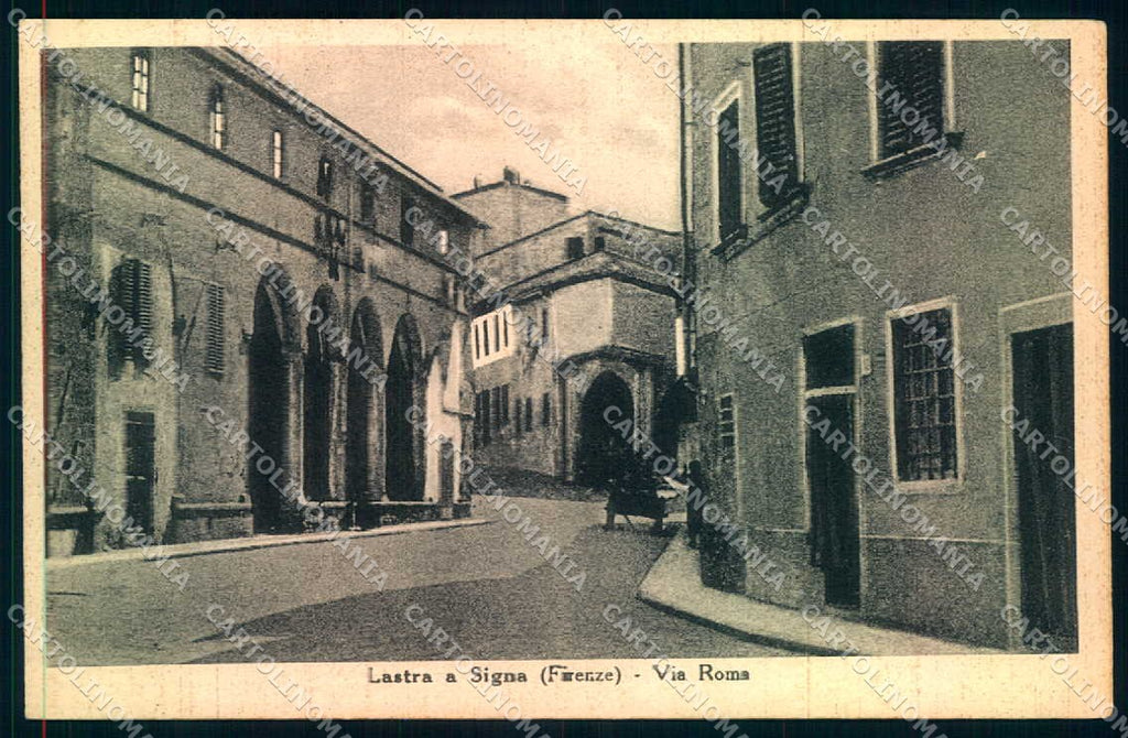 Firenze Lastra a Signa Via Roma cartolina JK0430 – fronte