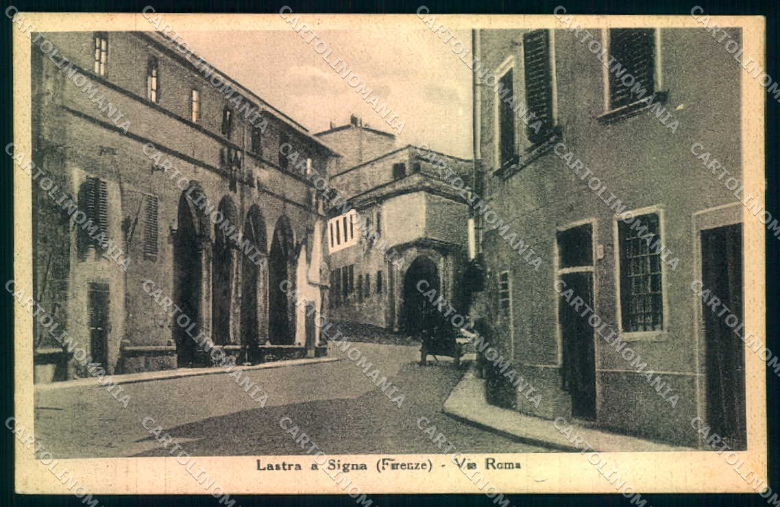 Firenze Lastra a Signa Via Roma cartolina JK0431 – fronte