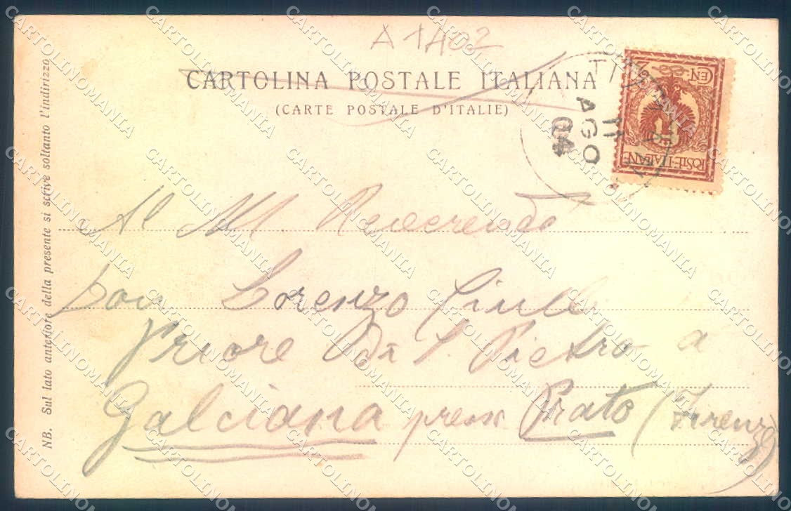 Firenze Fiesole San Domenico cartolina JK0435 – retro